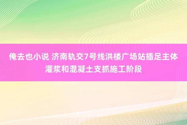 俺去也小说 济南轨交7号线洪楼广场站插足主体灌浆和混凝土支抓施工阶段