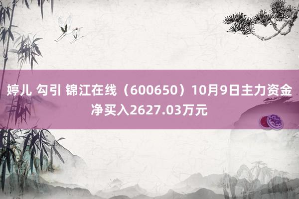 婷儿 勾引 锦江在线（600650）10月9日主力资金净买入2627.03万元