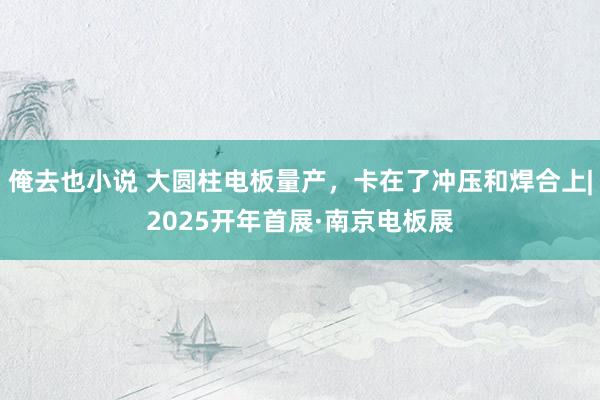 俺去也小说 大圆柱电板量产，卡在了冲压和焊合上|2025开年首展·南京电板展