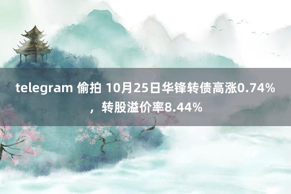 telegram 偷拍 10月25日华锋转债高涨0.74%，转股溢价率8.44%