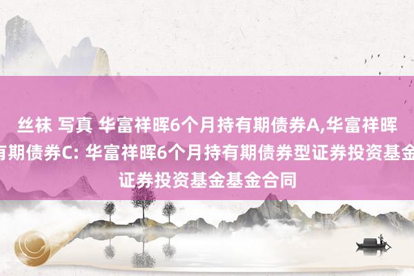 丝袜 写真 华富祥晖6个月持有期债券A，华富祥晖6个月持有期债券C: 华富祥晖6个月持有期债券型证券投资基金基金合同