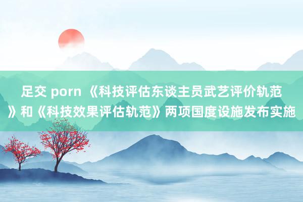 足交 porn 《科技评估东谈主员武艺评价轨范》和《科技效果评估轨范》两项国度设施发布实施