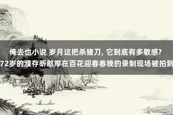 俺去也小说 岁月这把杀猪刀， 它到底有多敏感? 72岁的濮存昕憨厚在百花迎春春晚的录制现场被拍到